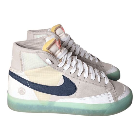 NWOB NIKE Blazer Mid 77 "Move to Zero Glacier Ice" Sneakers Size 7Y/W8.5 - Picture 3 of 9